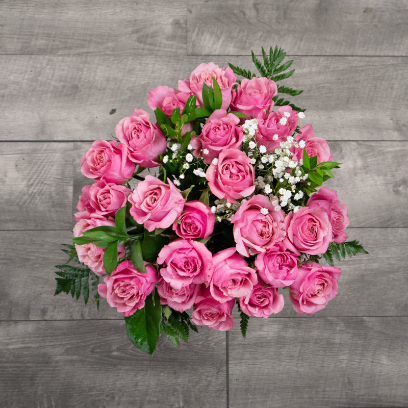 Ballarine - 2 Dozen Pink Roses Delivered on Demand